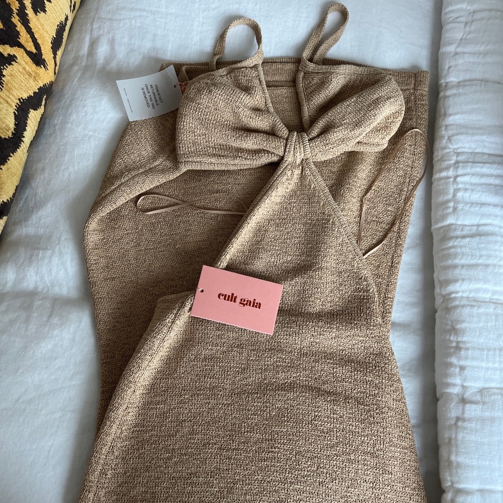 NWT Cult Gaia Serita Dress in Sand - XS